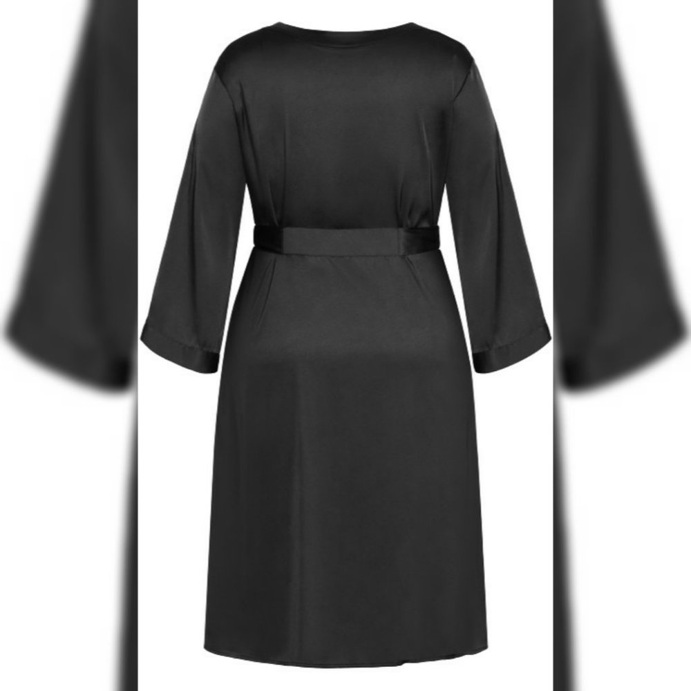 New City Chic Black Robe Sizes 14 16 - Picture 4 of 4